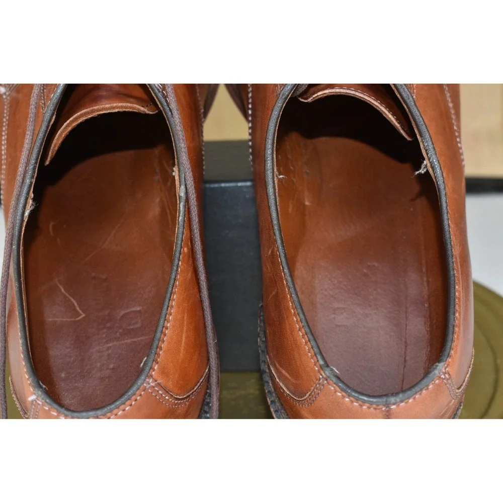 Allen Edmonds Walton Men's Shoes Size 11.5 Split Toe Oxford Derby Brown Leather